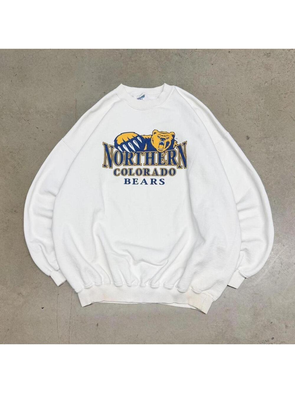 Vintage 90s Hanes Ultra Cotton Northern Colorado Bears Crewneck Sweatshirt